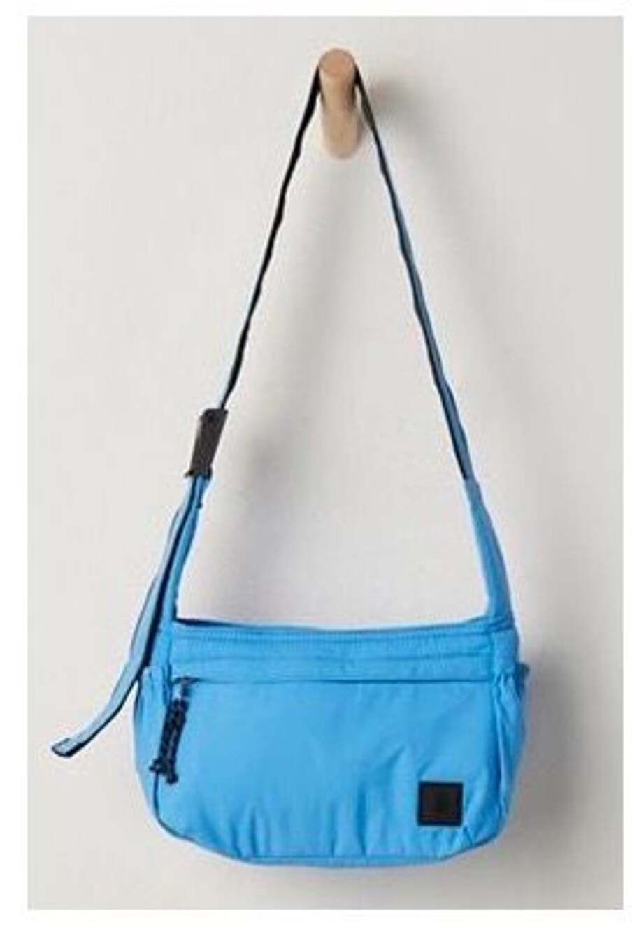 Free People Check It Crossbody Bag Bright Blue